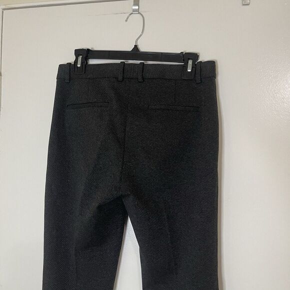 NWOT Theory pintuck knit twill dark gray trouser pants size US 4 - Picture 6 of 7